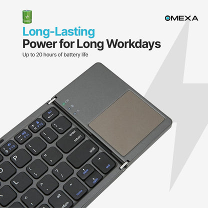 Omexa™  FoldLite Folding Wireless Keyboard