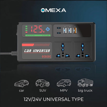 Omexa™ PowerDrive 220V Car Inverter