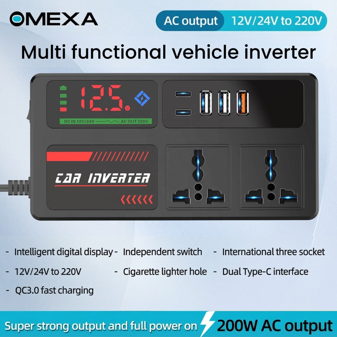 Omexa™ PowerDrive 220V Car Inverter